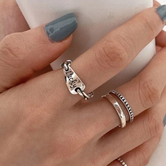 ⚡️Insta lucky sterling silver open ring - Picture 2 of 4